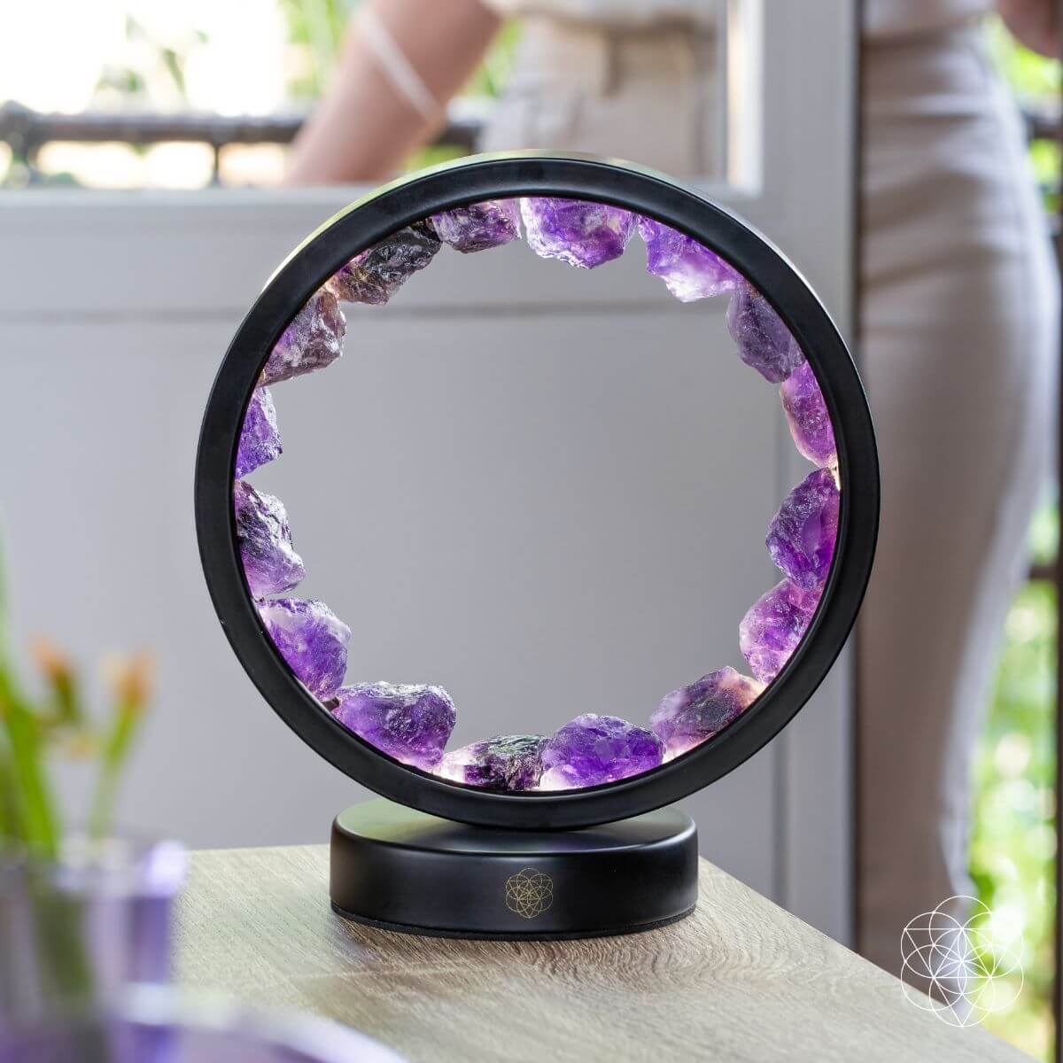Amethyst Halo Desk Lamp